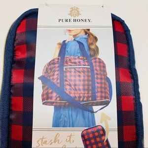 NWT Pure Honey Overnight Luggage Bag